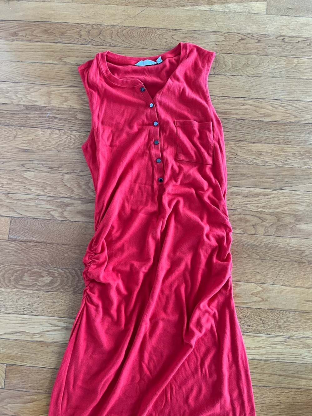 Athleta Bright Red Sleeveless Maxi Dress - Picture 3 of 9